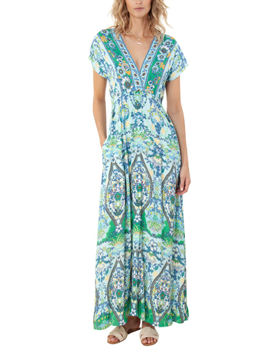 Hale Bob V-neck Maxi Dress