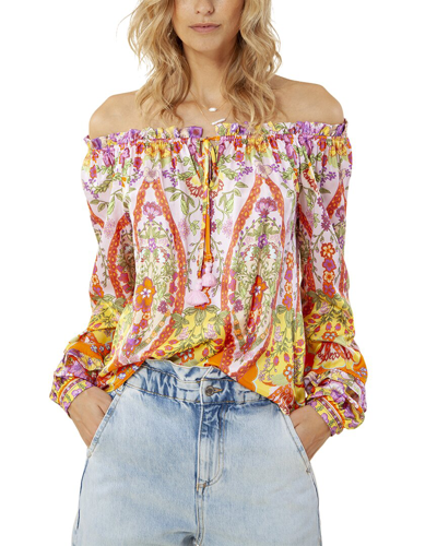 Hale Bob Tie Silk-blend Top