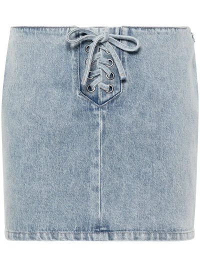 ROTATE BIRGER CHRISTENSEN DENIM SKIRT