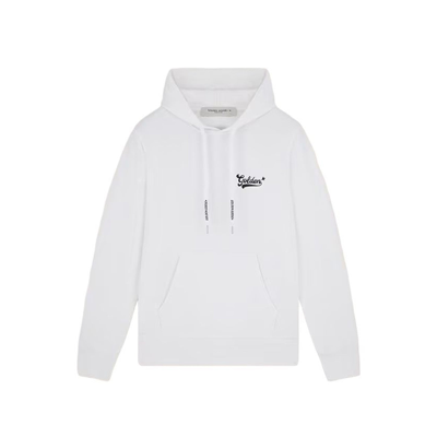 Golden Goose Journey Hoodie Sweatshirt In White