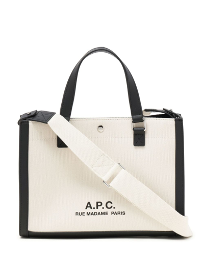 A.p.c. Camille 2.0 Canvas Tote Bag In Black