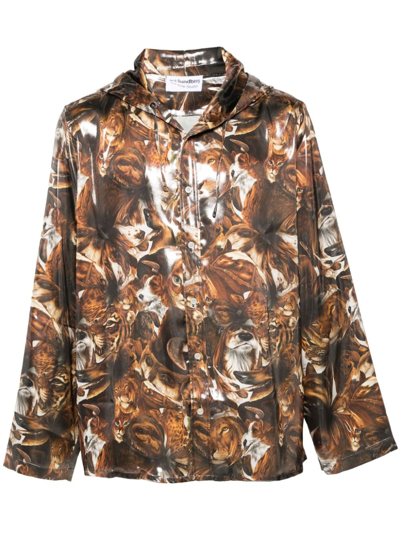 Acne Studios Animal Print Jacket Men Multicolor In Polyester