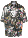 ACNE STUDIOS GRAPHIC PRINT SHIRT MEN MULTI IN POLYESTER