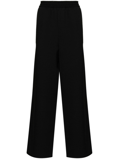 Acne Studios Black Tailored Wool Blend Trousers Women