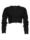 Ser.o.ya Women's Cropped Devin Sweater In Black
