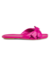 Stuart Weitzman Women's Sofia Leather Slides In Begonia