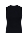 Brunello Cucinelli Women's Cotton Ribbed Jersey Top With Monili In Black