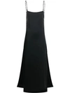 HERON PRESTON BLACK BARBED WIRE MAXI DRESS