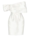 SOLACE LONDON WHITE STRAIGHT NECK DRESS