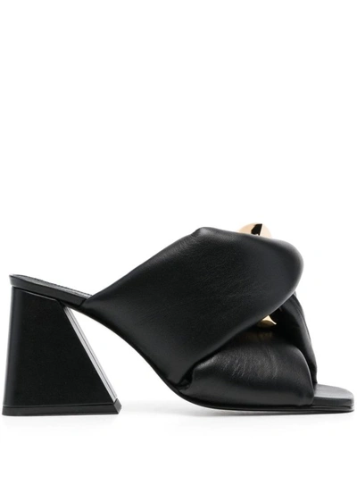 Jw Anderson Black Chain Twist Mules