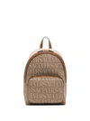 VERSACE BROWN ALLOVER BACKPACK