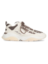 Amiri Men's Bone Runner Leather Sneakers In Alabaster Grey