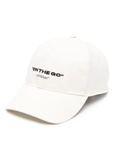 Off-white On The Go Embroidered Cap In White