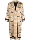 Lorena Antoniazzi Abstract-print Kaftan Dress In Neutrals