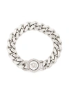 VERSACE SILVER BIGGIE CHAIN BRACELET