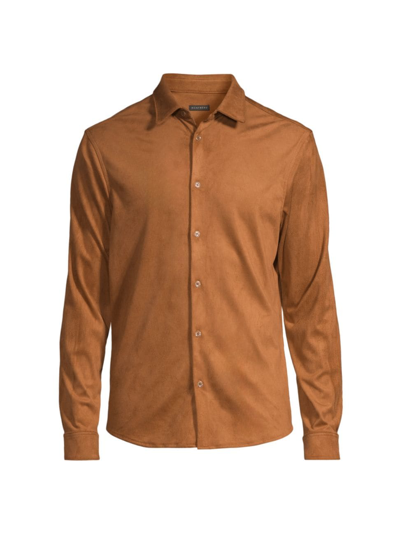 Monfrere Men's Cooper Button-front Shirt In Toffee