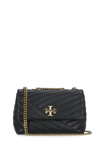 Tory Burch Black Quilted Leather Shoulder Bag For Woman