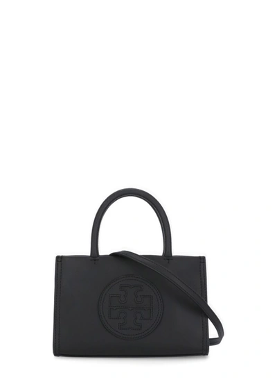 Tory Burch Black Synth Leather Shopping Bag