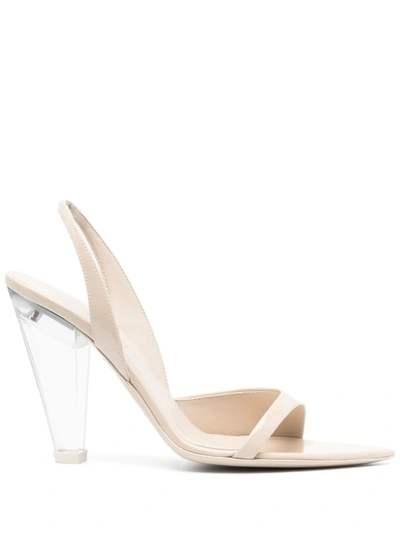 3juin Beige Bridget Heeled Sandals In Neutrals