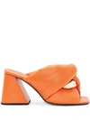 JW ANDERSON ORANGE CHAIN TWIST MULES