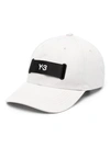 Y-3 WHITE WEBBING CAP