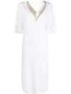 LORENA ANTONIAZZI WHITE MIDI DRESS