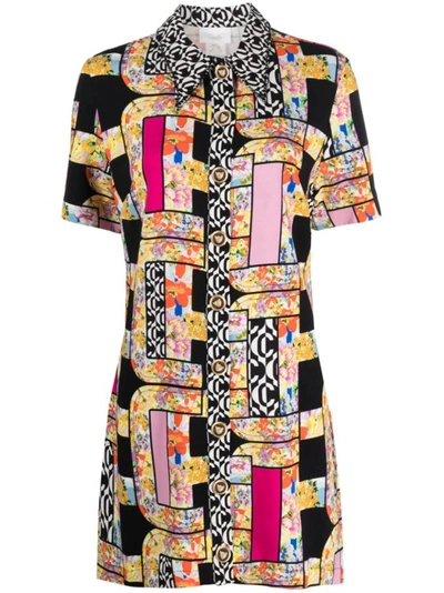 Camilla Signora Nilano Button-up Minidress In Multicolor