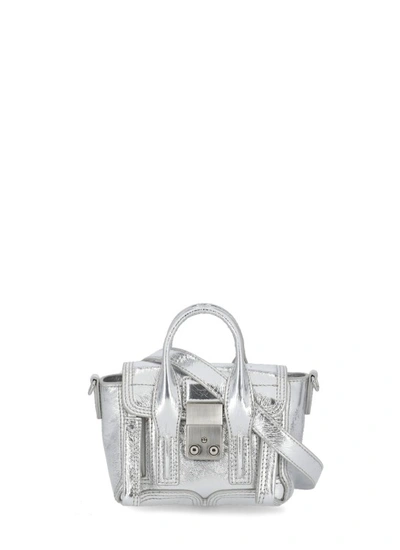 3.1 Phillip Lim Pashli Nano Satchel Bag In Silver