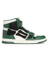 AMIRI MEN'S LEATHER-TEXTILE HIGH-TOP SNEAKERS