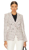 Veronica Beard Taja Dickey Jacket In Ecru Multi