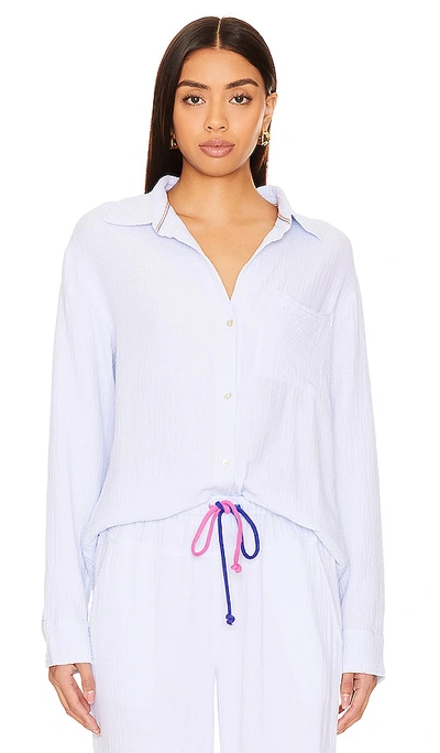 Sundry Button Down In Baby Blue