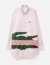 CDG SHIRT COMME DES GARCONS SHIRT X LACOSTE STRIPED SHIRT