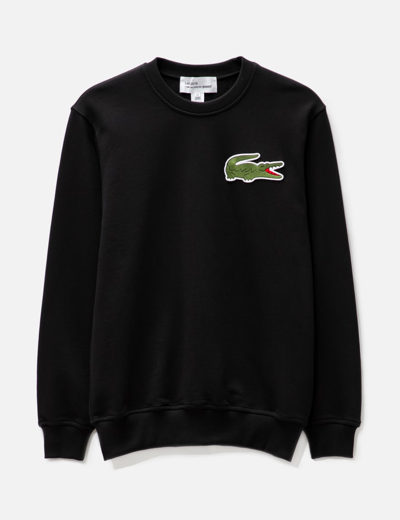 Cdg Shirt Comme Des Garcons Shirt X Lacoste Knit Sweatshirt In Black