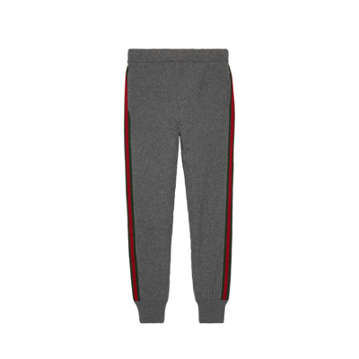 Gucci Wool Cashmere Pants In Gray