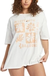 Billabong In Love With The Sun Cotton Graphic T-shirt In Salt Crystal