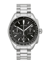 Bulova Men's Chronograph Archive Lunar Pilot Stainless Steel Bracelet Watch Box Set 44mm