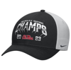 NIKE NIKE  BLACK OLE MISS REBELS 2023 PEACH BOWL CHAMPIONS LOCKER ROOM ADJUSTABLE HAT