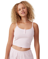 COTTON ON WOMEN'S PEACHED JERSEY HENLEY CAMISOLE TOP