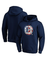 Fanatics Branded Navy Boston Bruins Banner Wave Logo Pullover Hoodie In Navy