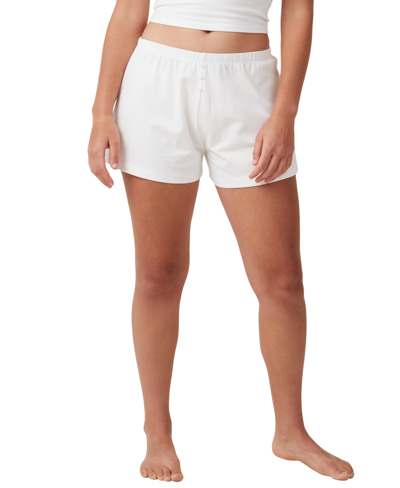Cotton On Women's Peached Jersey Shorts In Coconut Milk