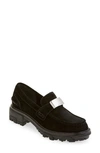 Rag & Bone Shiloh 2.0 Lug Loafer In Black Suede