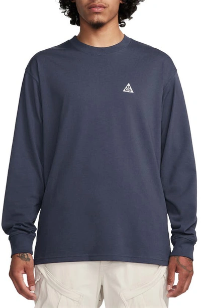 Nike Dri-fit Acg Oversize Long Sleeve T-shirt In Blue