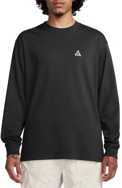 Nike Dri-fit Acg Oversize Long Sleeve T-shirt In Black