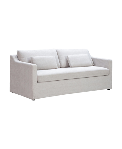 Lifestyle Solutions 83" Polyester Raleigh Sofa In Oatmeal