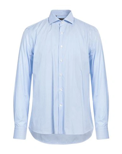 Cavalli Class Man Shirt Sky Blue Size 17 Cotton