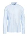 Cavalli Class Man Shirt Light Blue Size 17 Cotton