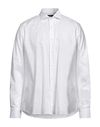 Cavalli Class Man Shirt White Size 16 Cotton