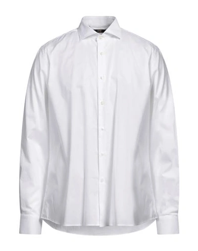 Cavalli Class Man Shirt White Size 16 Cotton
