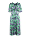 P.a.r.o.s.h P. A.r. O.s. H. Woman Midi Dress Green Size S Silk, Elastane In Green