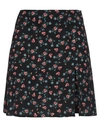 Mar De Margaritas Woman Mini Skirt Black Size S Viscose, Polyester
